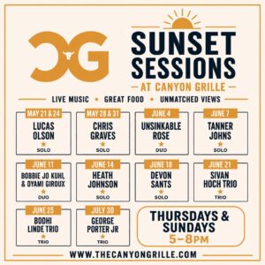 Bodhi Linde Trio • Sunset Sessions at Canyon Grille