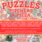 Puzzles, Pitchers, & Pizza