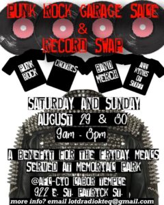 1st Annual Punk Rock Garage Sale & Record Swap